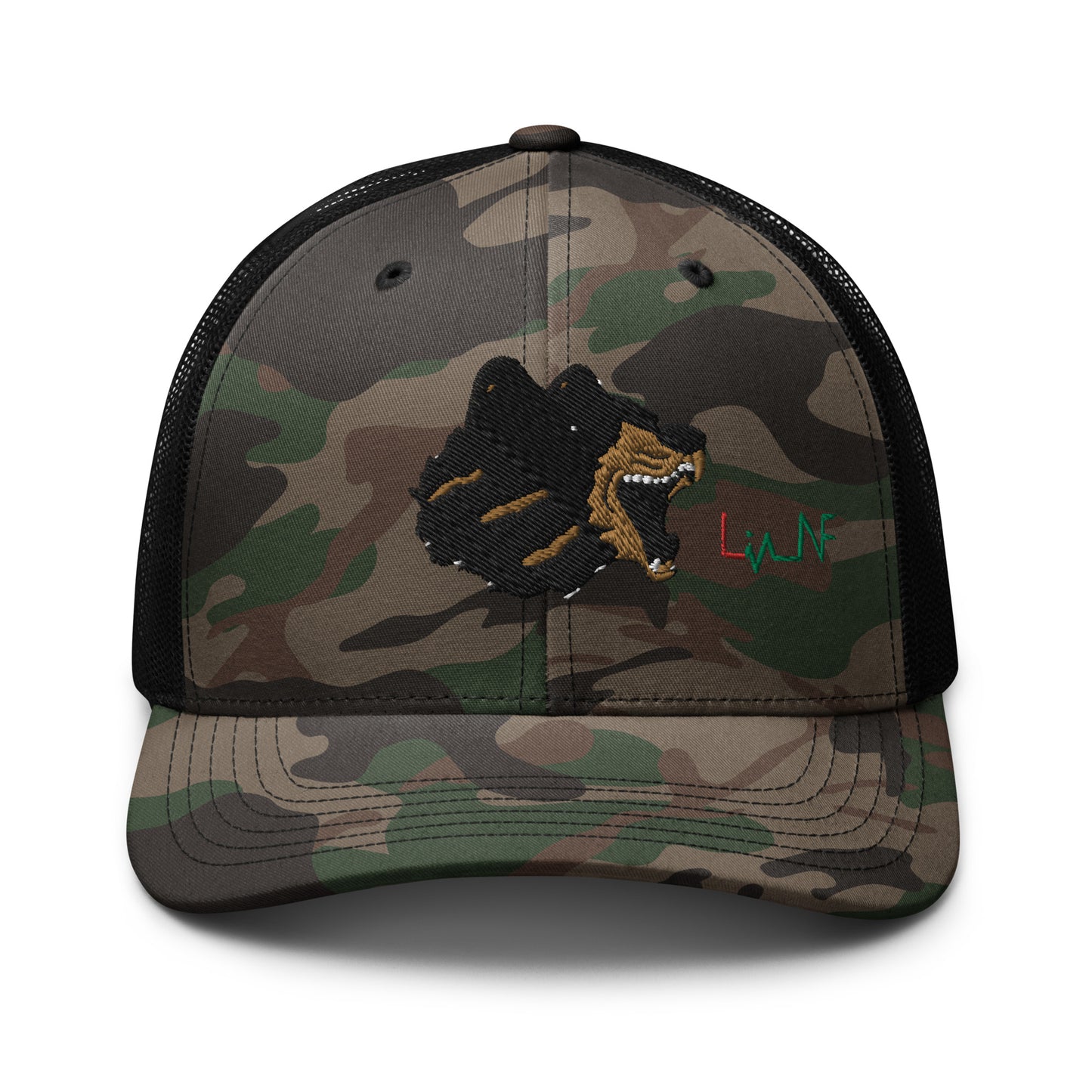 Camouflage trucker hat