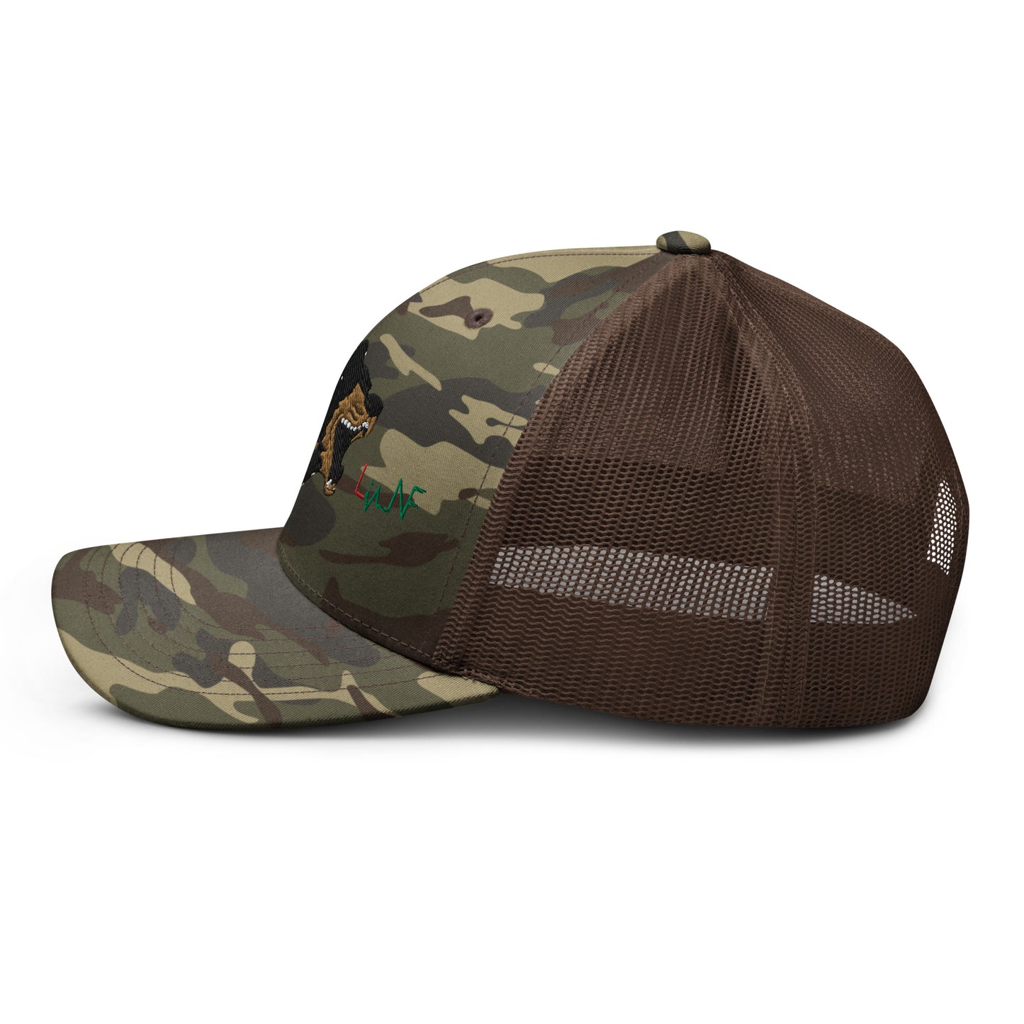 Camouflage trucker hat