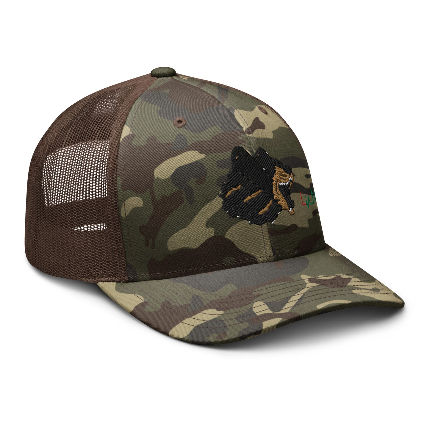 Camouflage trucker hat