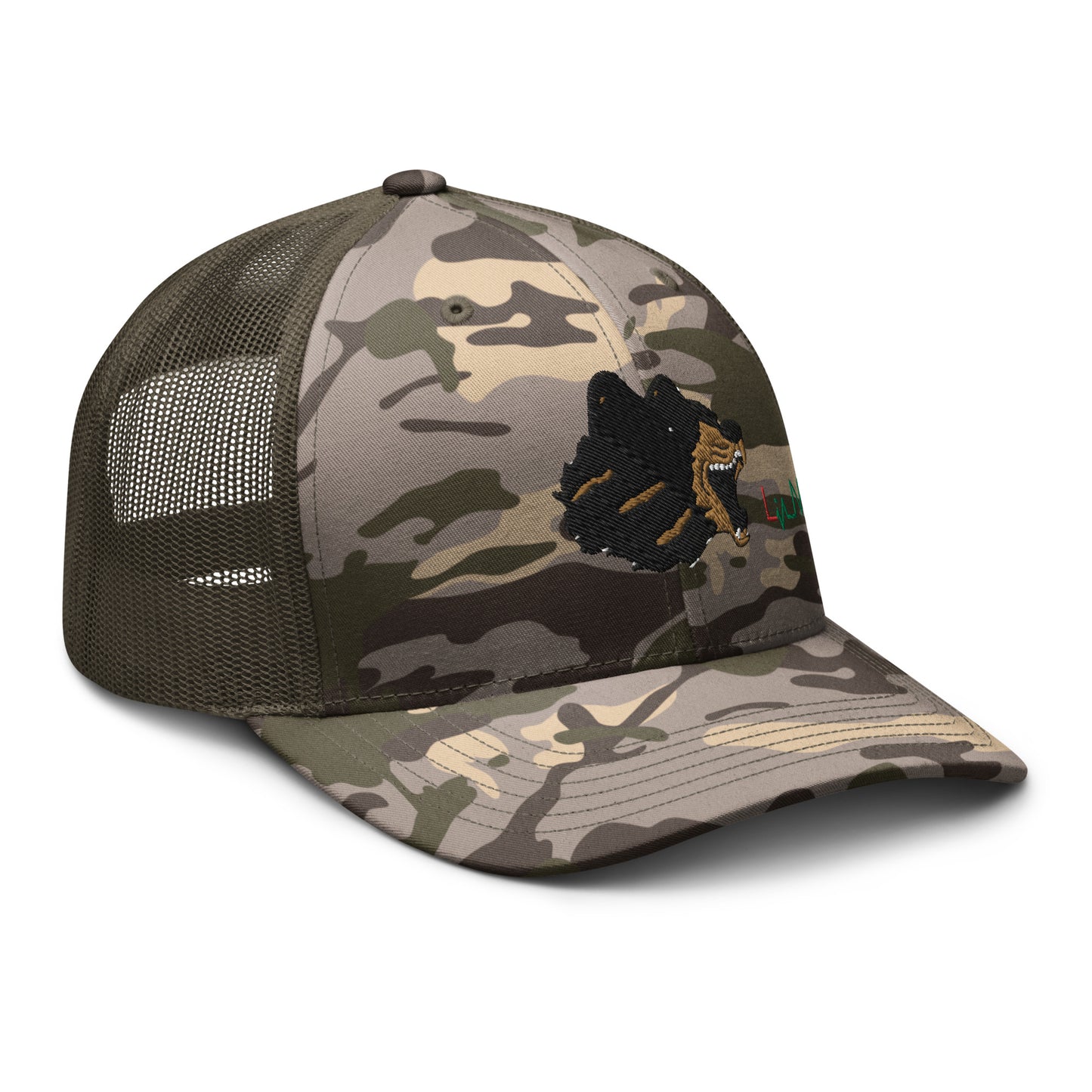 Camouflage trucker hat