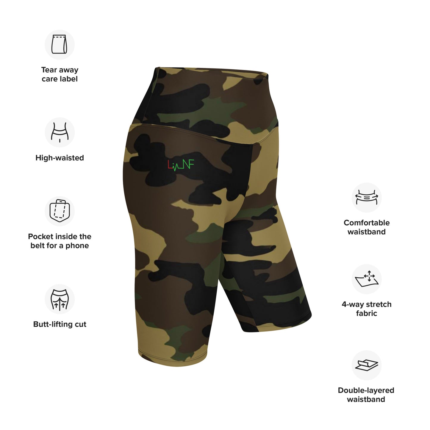 Camo Biker Shorts