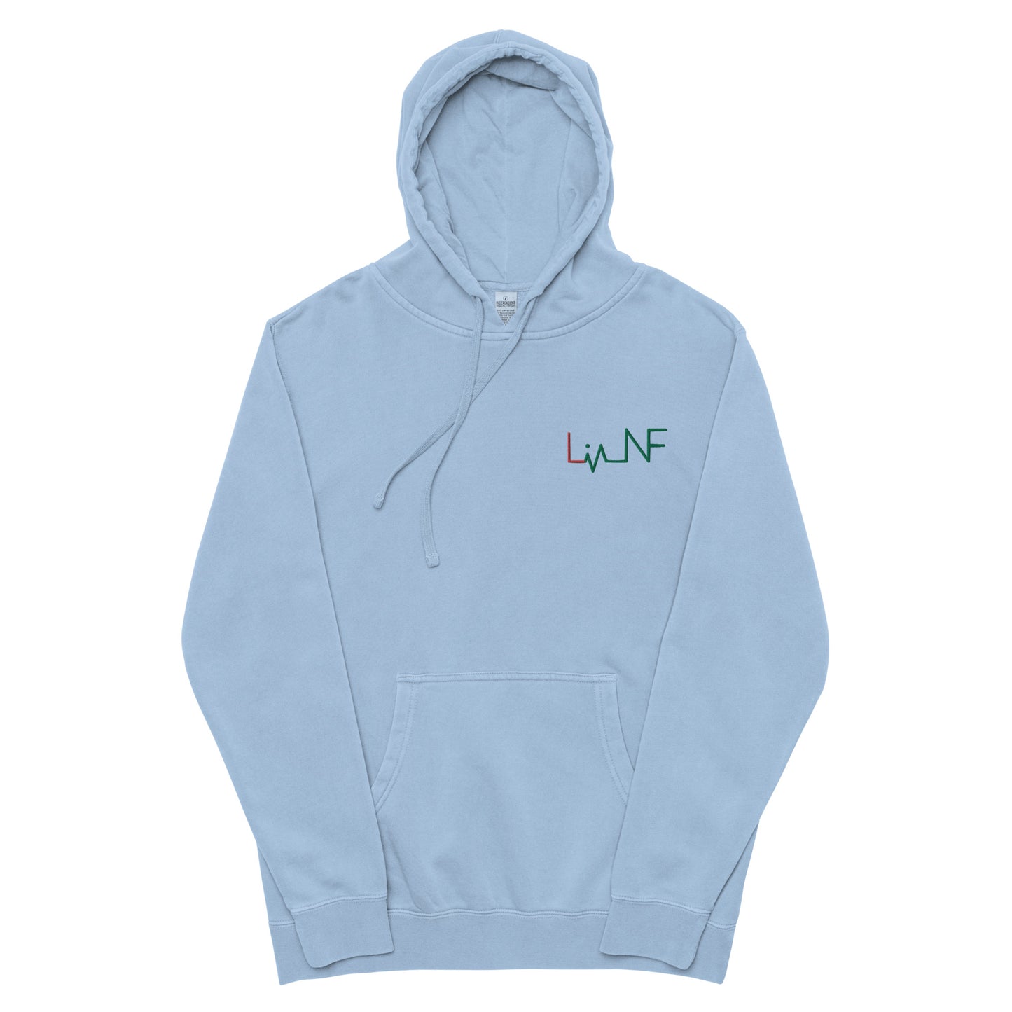 Unisex pigment-dyed hoodie