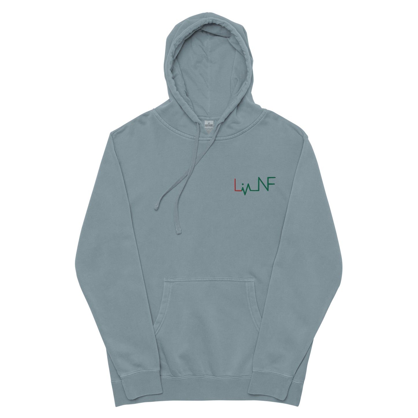 Unisex pigment-dyed hoodie