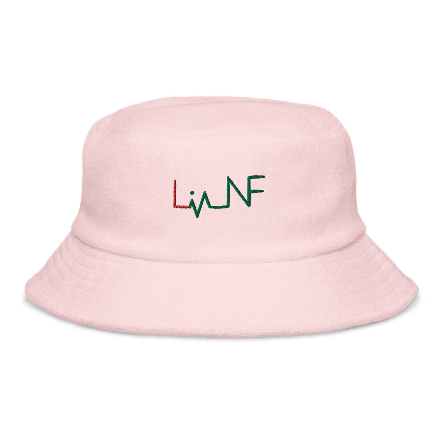 Unstructured terry cloth bucket hat